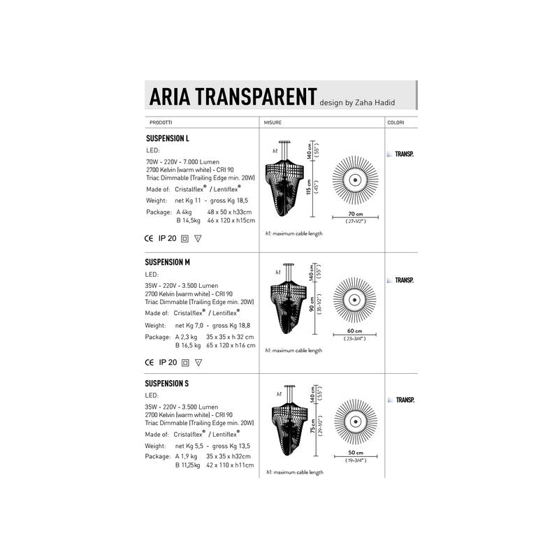 Aria Transparent by Zaha Hadid