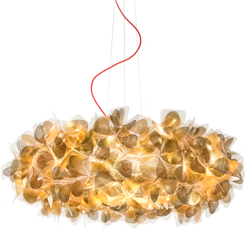 CLIZIA SUSPENSION LARGE - MAMA NON MAMA GOLD - TRANSPARENT WIRE