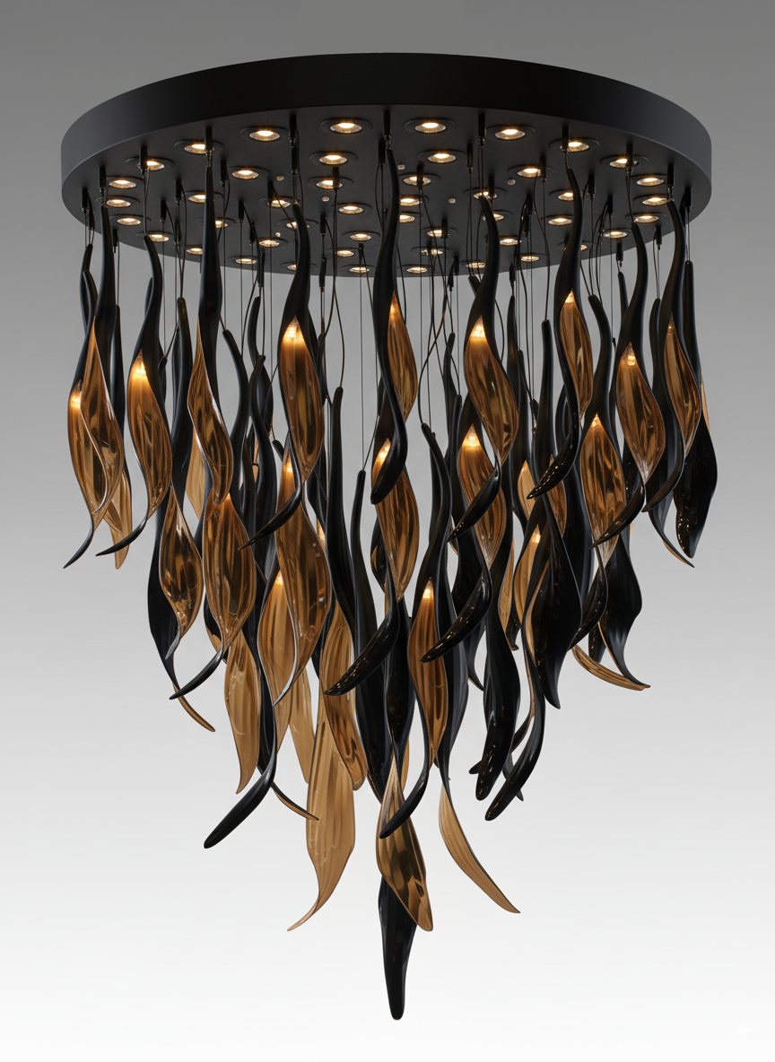 LUDOVICA D90cm Black-Gold
