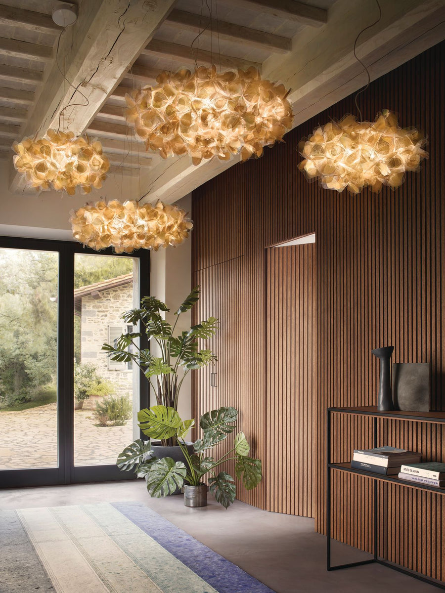 CLIZIA SUSPENSION LARGE - MAMA NON MAMA GOLD - TRANSPARENT WIRE