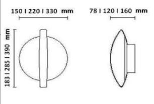 APLIQUE/PLAFON SATURN